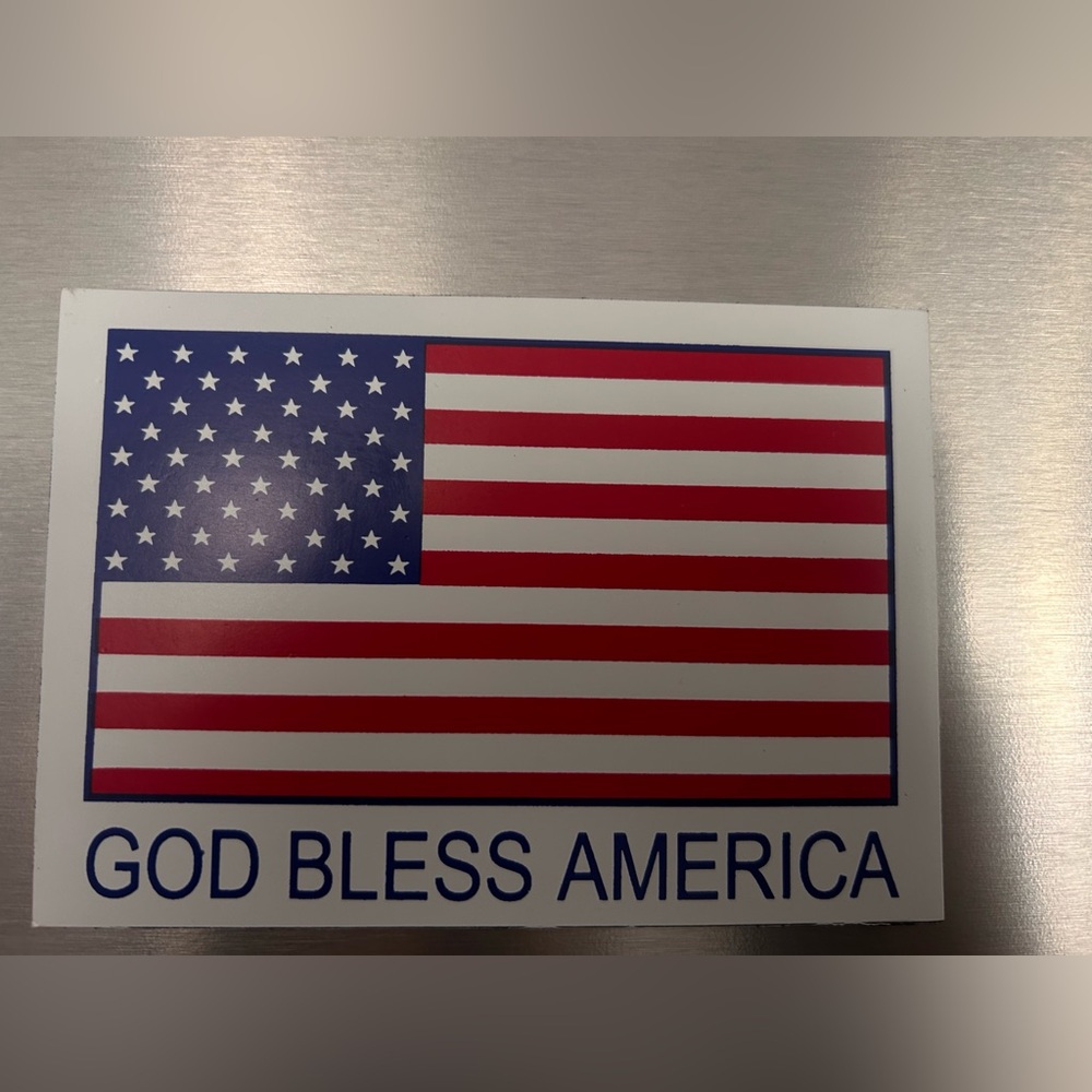 Vintage God Bless America Magnet - Patriotic Collectible
